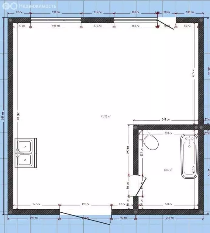 Квартира-студия: посёлок Молодёжный, Спецстроевская улица, 19 (29.7 м) - Фото 1