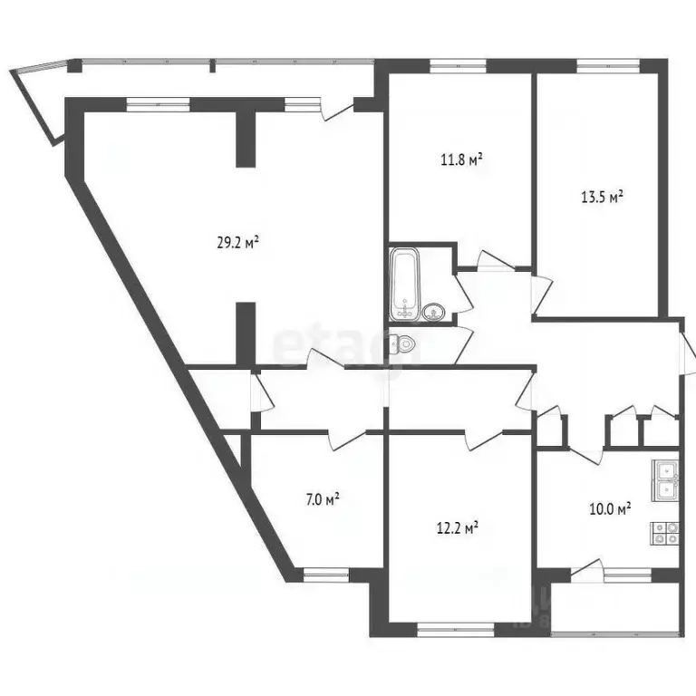 5-к кв. Московская область, Воскресенск Лопатинский мкр, ул. ... - Фото 2