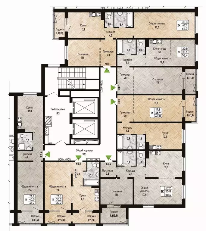 2-к кв. Новосибирская область, Новосибирск Рельефная ул., 106/1 (53.4 ... - Фото 1