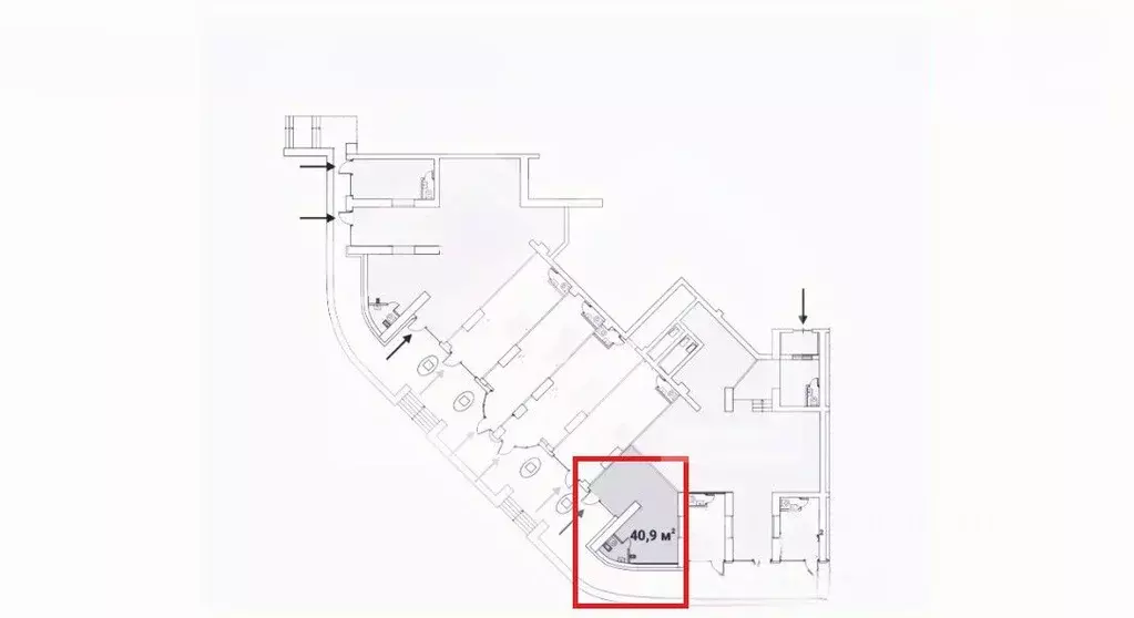 Помещение свободного назначения в Москва Ярцевская ул., 27к1 (41 м) - Фото 2