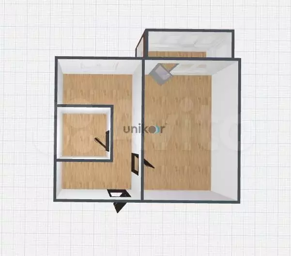 1-к. квартира, 30 м, 4/5 эт. - Фото 0