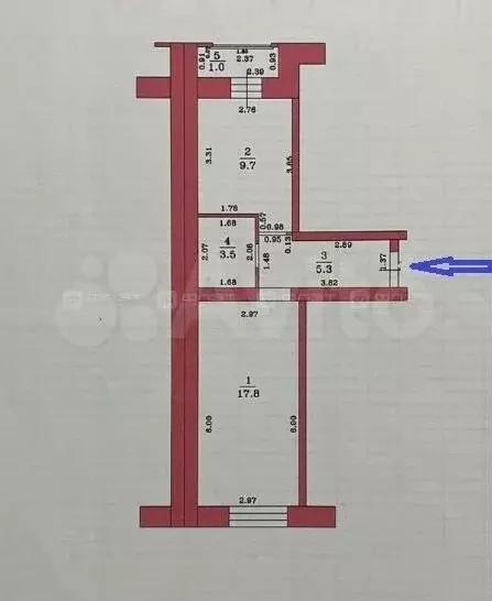 1-к. квартира, 36,5 м, 2/3 эт. - Фото 0