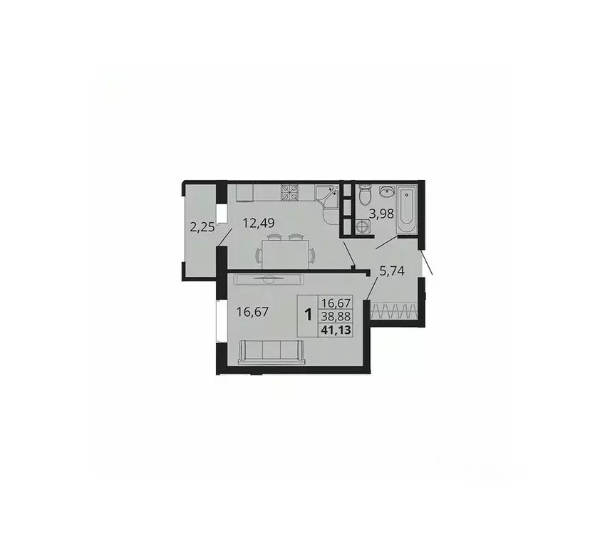 1-к кв. Краснодарский край, Краснодар пос. Знаменский, Родные Просторы ... - Фото 1