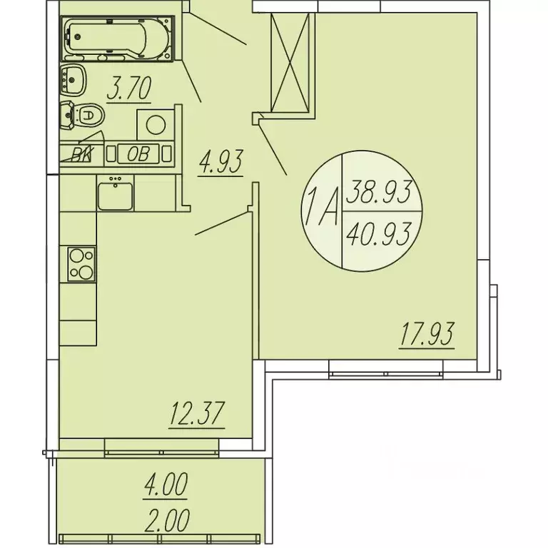 1-к кв. Московская область, Мытищи городской округ, д. Шолохово ... - Фото 1