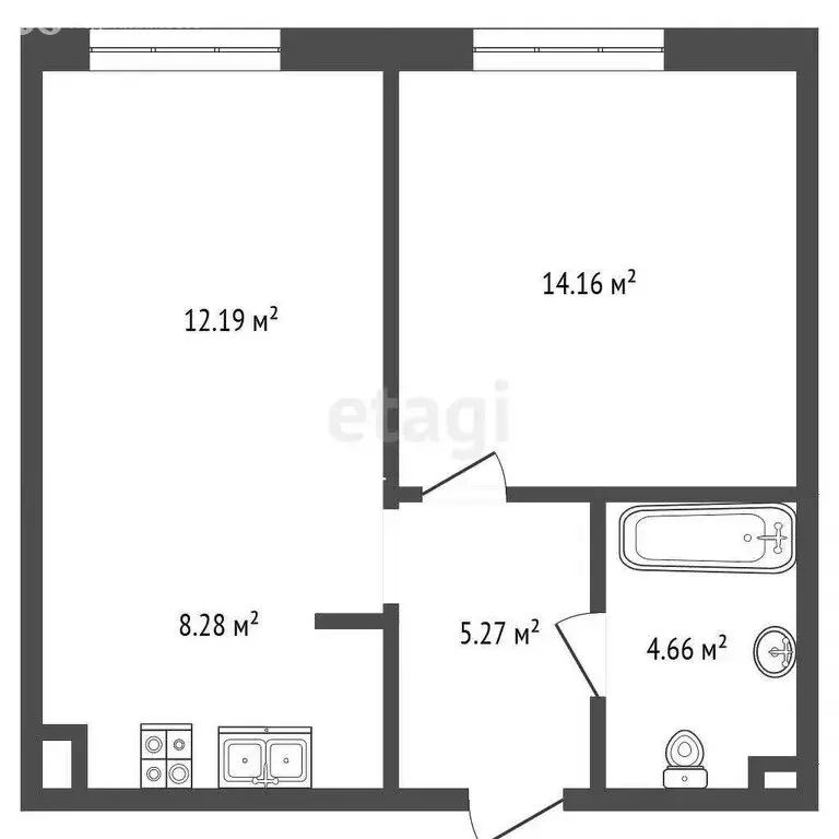 1-комнатная квартира: Москва, улица Эдуарда Стрельцова, 2к1 (44.7 м) - Фото 0