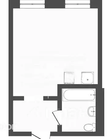 Студия Тюменская область, Тюмень ул. Республики, 204к5 (27.3 м) - Фото 1