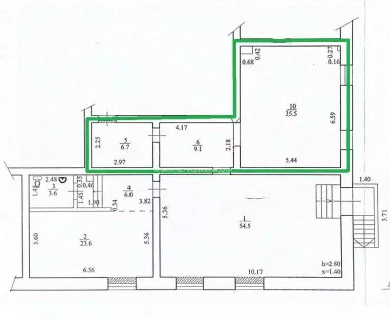 Торговая площадь в Башкортостан, Уфа Нежинская ул., 17 (60 м) - Фото 1