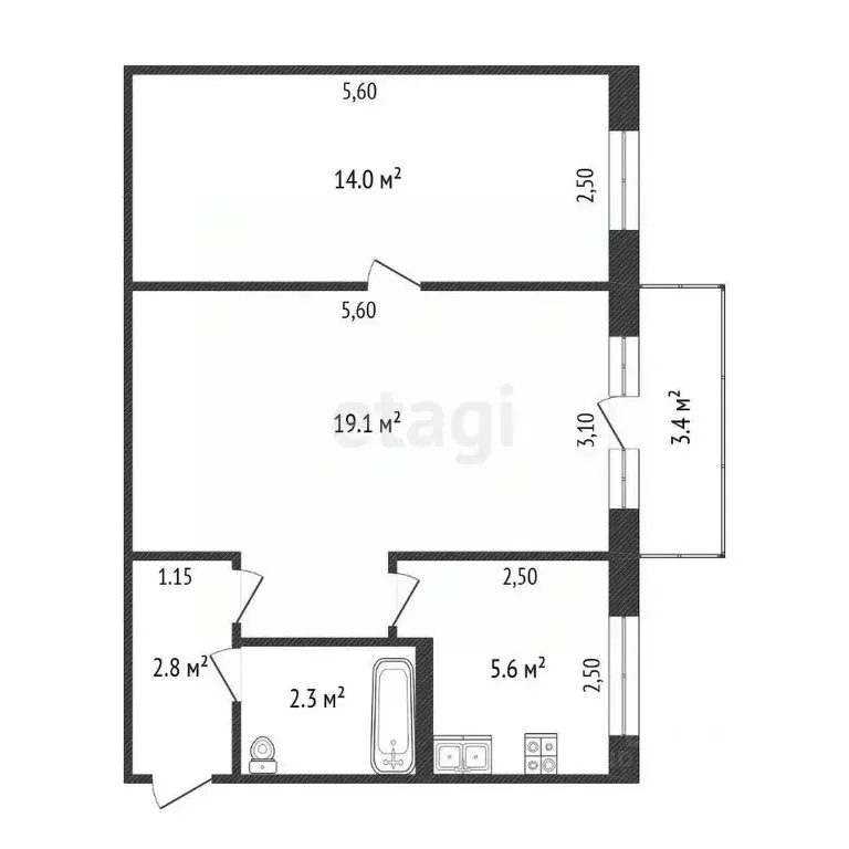 2-к кв. Хабаровский край, Комсомольск-на-Амуре ул. Парижской Коммуны, ... - Фото 1