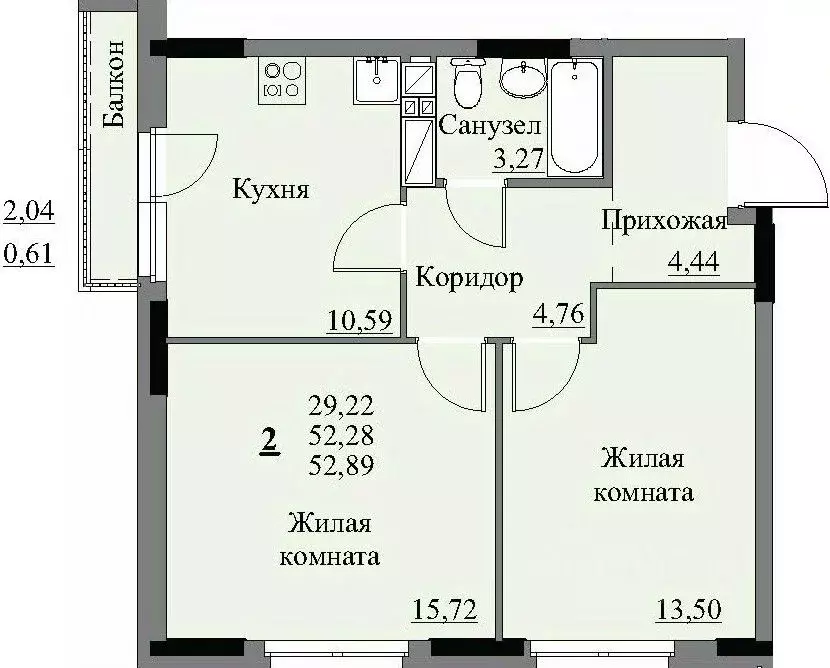 2-к кв. Удмуртия, Ижевск Автопроизводство жилрайон, 3-й мкр, Арден на ... - Фото 1