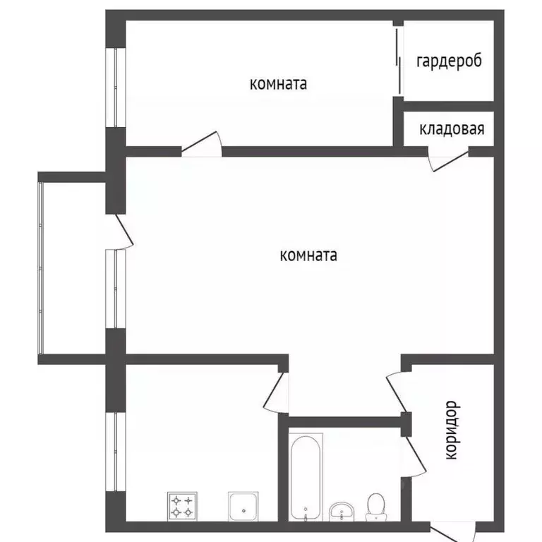 2-к кв. Ярославская область, Ярославль ул. Ньютона, 42 (41.3 м) - Фото 2