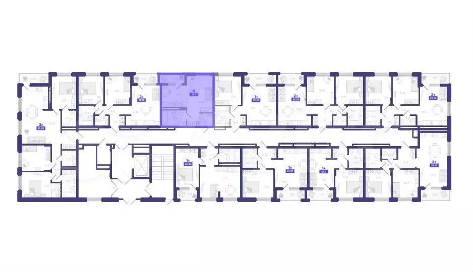 Квартира-студия, 32,2м, 7/9эт. - Фото 1