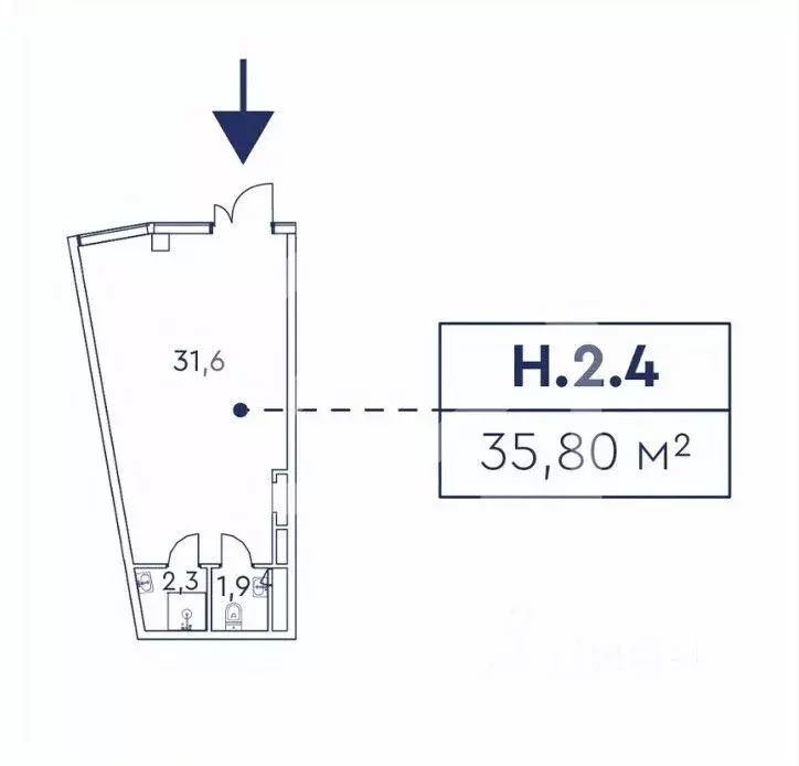 Помещение свободного назначения в Москва просп. Мира, 222 (36 м) - Фото 2