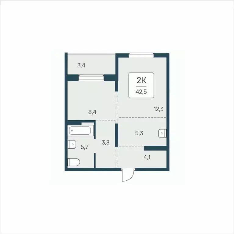 2-к кв. Новосибирская область, Новосибирск ул. Сибиряков-Гвардейцев, ... - Фото 1