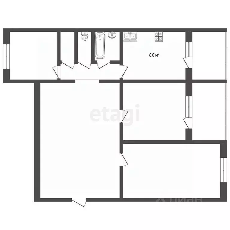 3-к кв. Ставропольский край, Кисловодск ул. Марины Расковой (67.6 м) - Фото 2