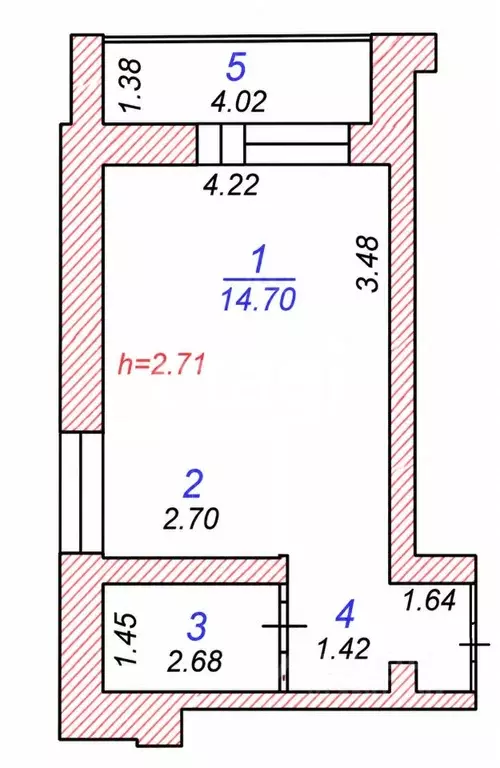 1-к кв. Чувашия, Чебоксары Цивильская ул., 7 (32.4 м) - Фото 2
