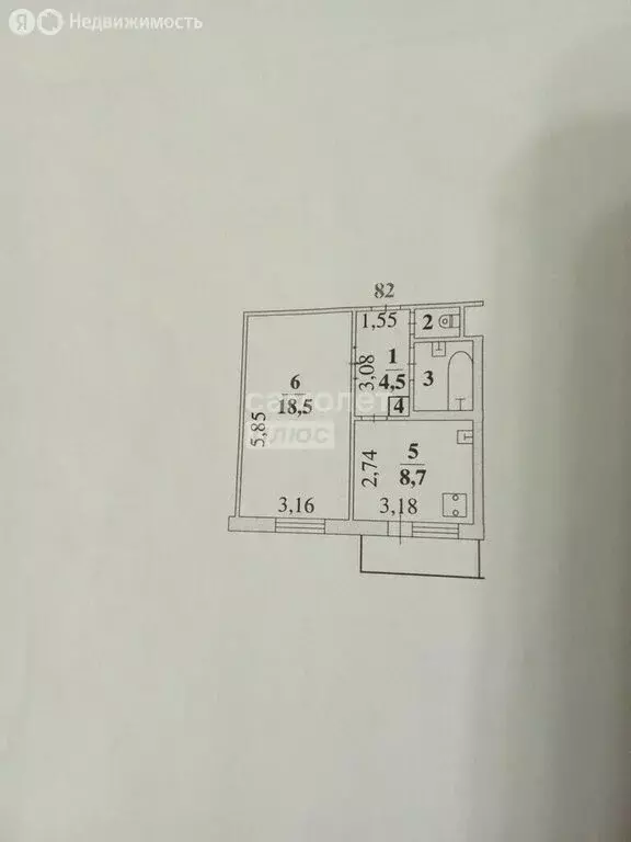 1-комнатная квартира: Липецк, улица Яна Фабрициуса, 21 (35.5 м) - Фото 2