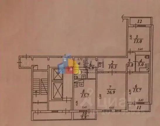3-к кв. Московская область, Дзержинский Угрешская ул., 10 (104.7 м) - Фото 1