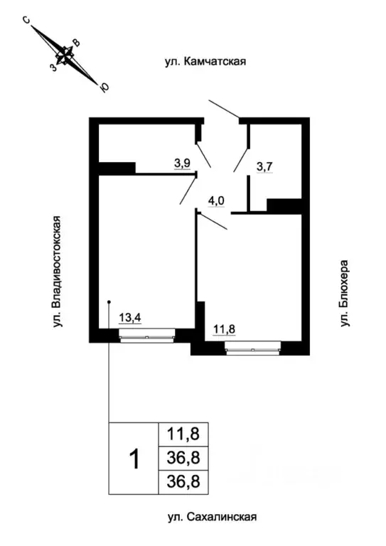 1-к кв. Свердловская область, Екатеринбург ул. Кронштадтская (36.8 м) - Фото 0