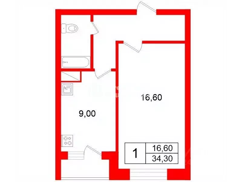 1-к кв. Ленинградская область, Никольское Тосненский район, ... - Фото 2