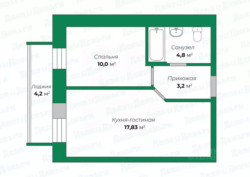 1-к кв. Кировская область, Киров ул. Архитектора Валерия Зянкина, 7к2 ... - Фото 0