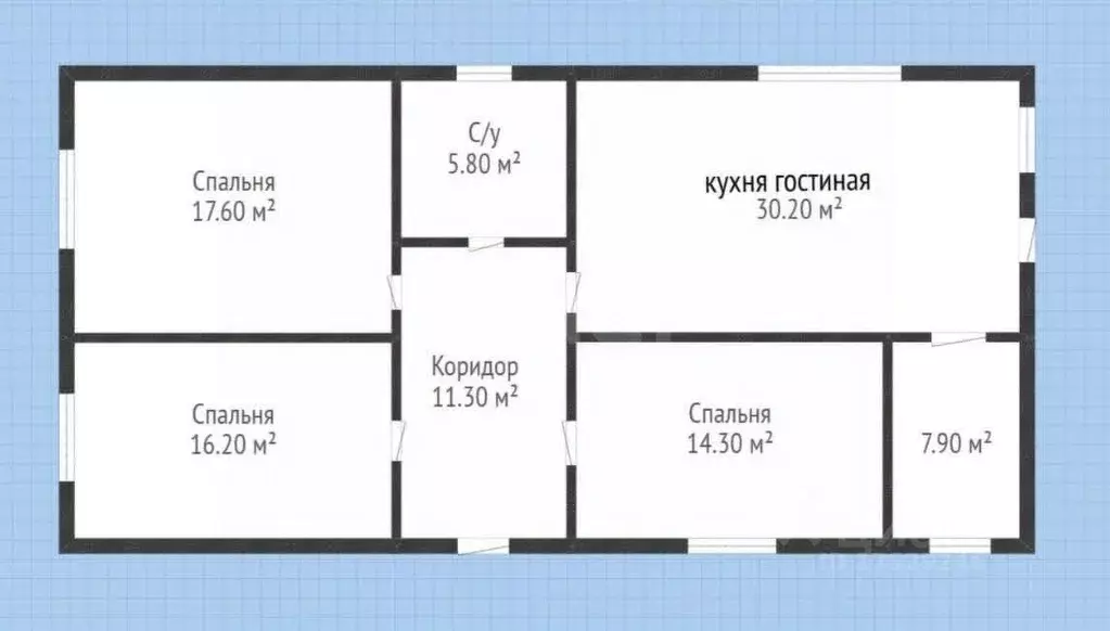 Дом в Краснодарский край, Калининская ст-ца ул. Заречная, 66 (109 м) - Фото 1