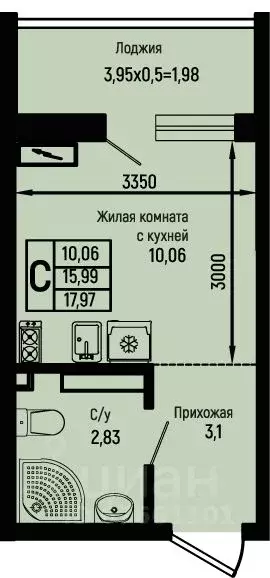 Студия Краснодарский край, Туапсинский муниципальный округ, с. Небуг ... - Фото 1