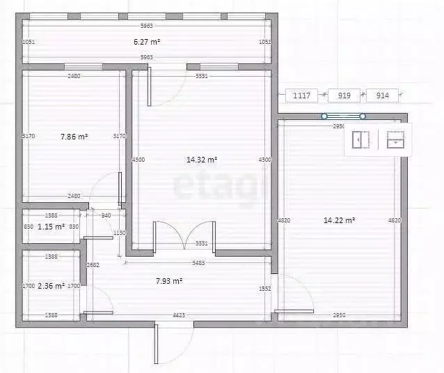 2-к кв. Саратовская область, Саратов ул. Большая Садовая, 210 (48.4 м) - Фото 1