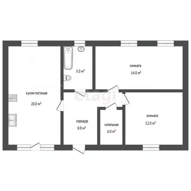 Дом в Крым, Судак ул. Шахмурза (65 м) - Фото 2