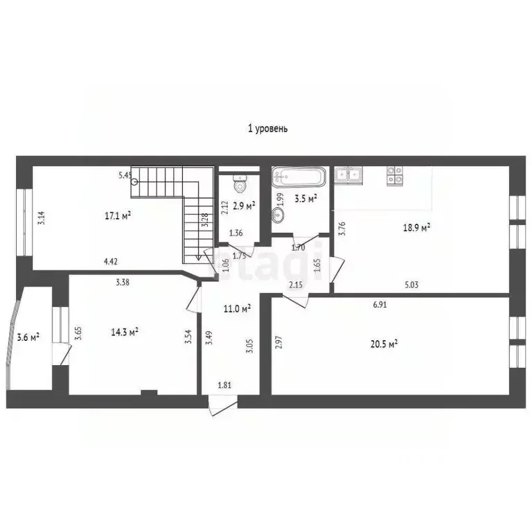 4-к кв. Калининградская область, Гурьевский муниципальный округ, пос. ... - Фото 1