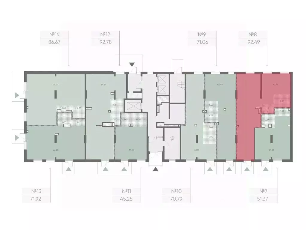 Офис в Санкт-Петербург Морская миля жилой комплекс (92 м) - Фото 2