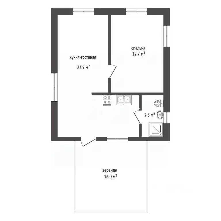 Дом в Тюменская область, Тюмень Факел СНТ, 6-я линия (40 м) - Фото 2