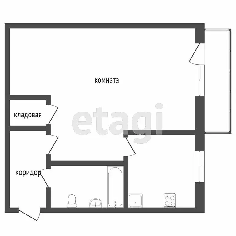1-комнатная квартира: Нижний Тагил, улица Булата Окуджавы, 13 (32.7 м) - Фото 1