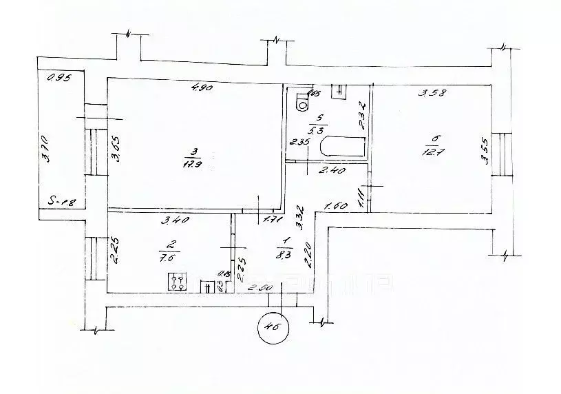 2-к кв. Брянская область, Брянск ул. Репина, 13А (51.8 м) - Фото 2