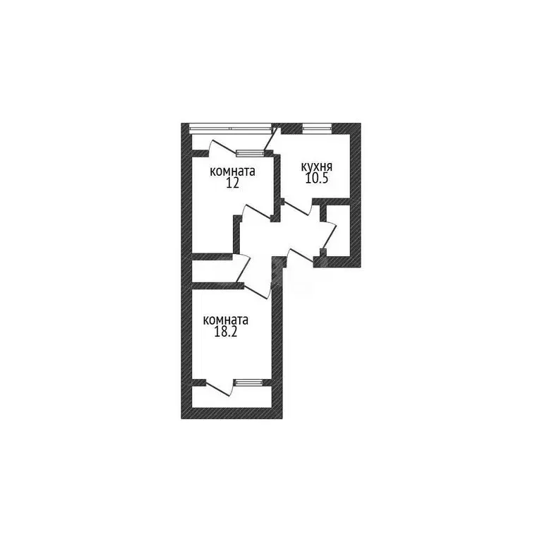 2-комнатная квартира: Динской район, Южно-Кубанское пос., пос. Южный, ... - Фото 1