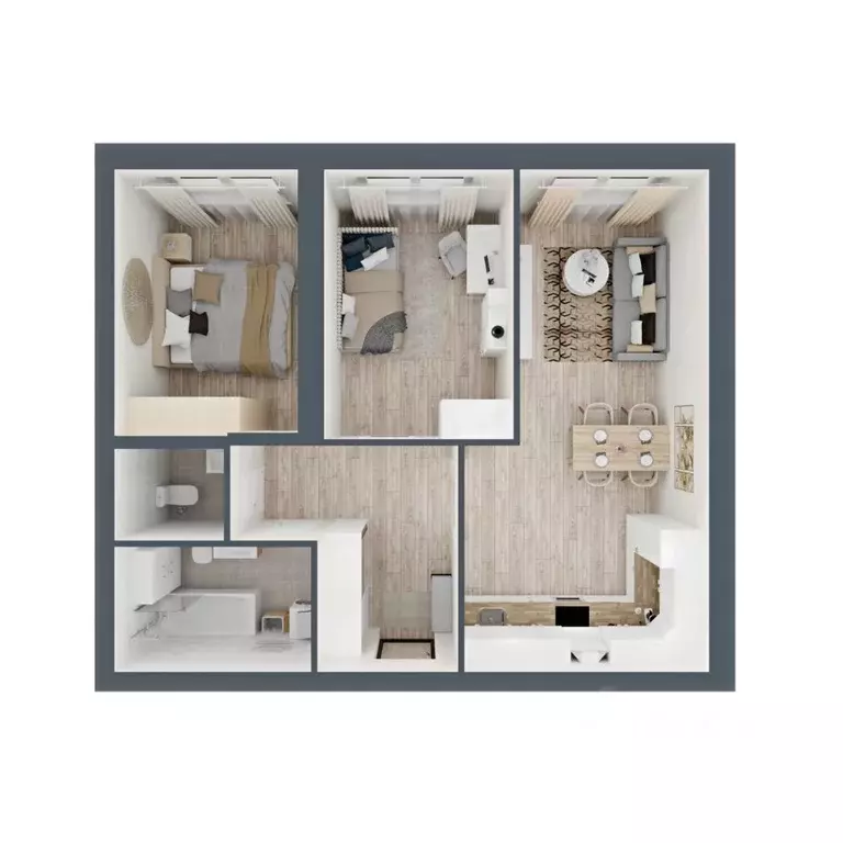 2-к кв. Нижегородская область, Нижний Новгород Северо-Восточная ул., 5 ... - Фото 1