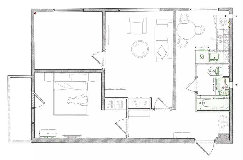 3-к кв. Москва Чертановская ул., 56К1 (46.8 м) - Фото 1