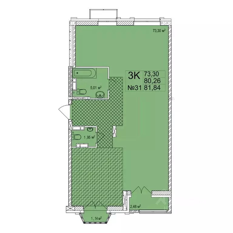 3-к кв. Нижегородская область, Нижний Новгород Ильинская ул., 121 ... - Фото 1