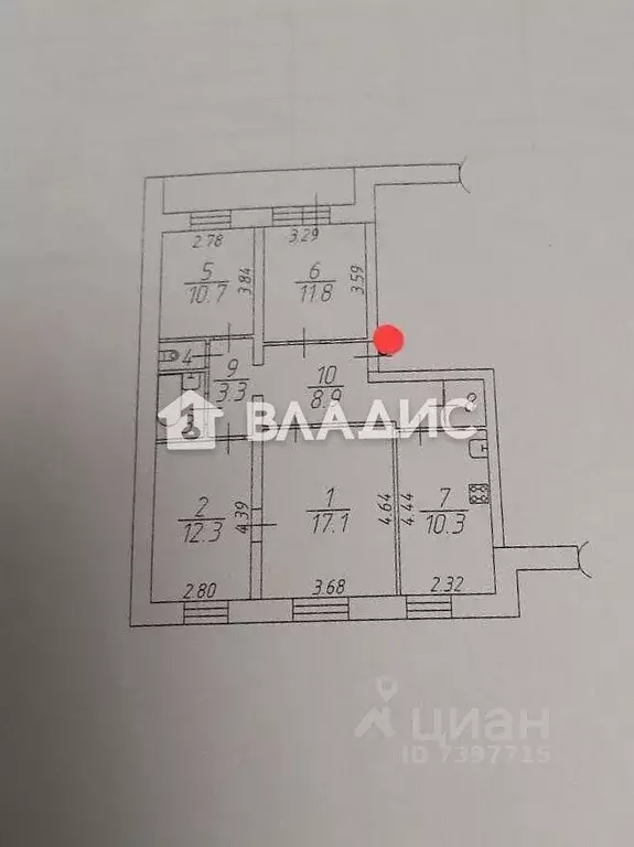 4-к кв. Вологодская область, Вологда Воркутинская ул., 2 (79.0 м) - Фото 1