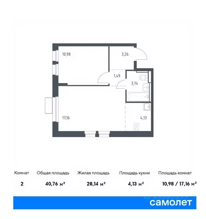 1-к кв. Московская область, Химки Клязьма-Старбеево мкр, Ивакино кв-л, ... - Фото 0