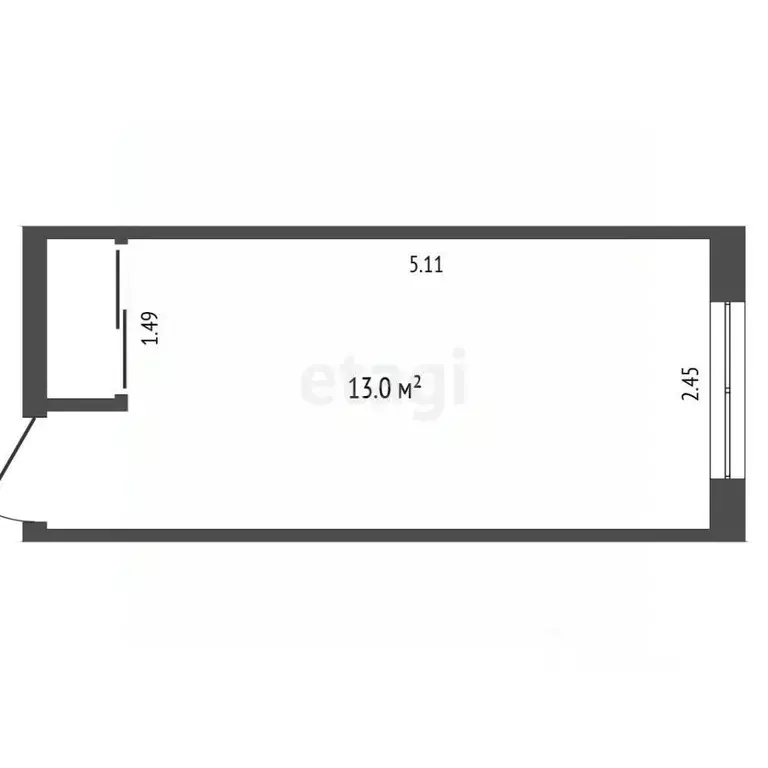 Комната Ханты-Мансийский АО, Сургут Привокзальная ул., 9 (16.0 м) - Фото 1
