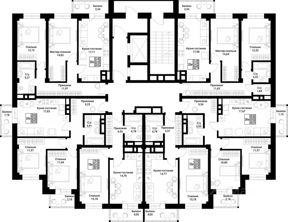 2-к кв. Ростовская область, Ростов-на-Дону ул. Труда, 12/3 (62.4 м) - Фото 2