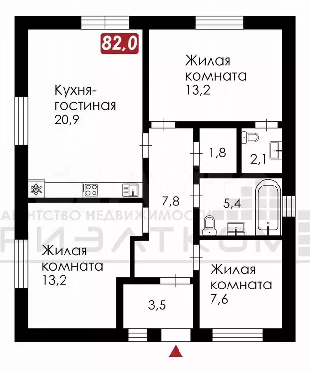 Дом 82 м на участке 6 сот. - Фото 0