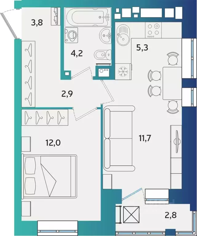 2-к кв. Удмуртия, Ижевск Культбаза жилрайон, 10-й мкр, Васнецово жилой ... - Фото 1