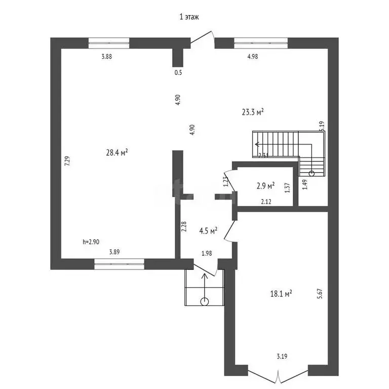 Дом в село Рощинский, Сосновая улица (226 м) - Фото 2