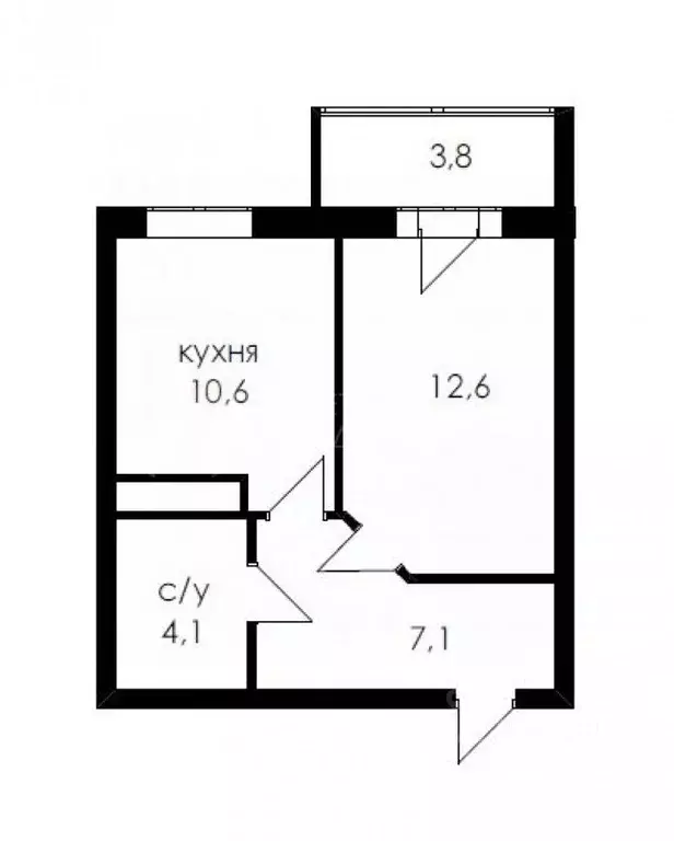 1-к кв. Тюменская область, Тюмень ул. Тимофея Чаркова, 81 (34.2 м) - Фото 1