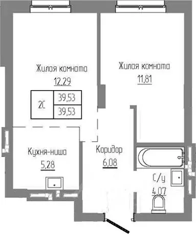 2-к кв. Новосибирская область, Новосибирский район, Краснообск рп ... - Фото 0