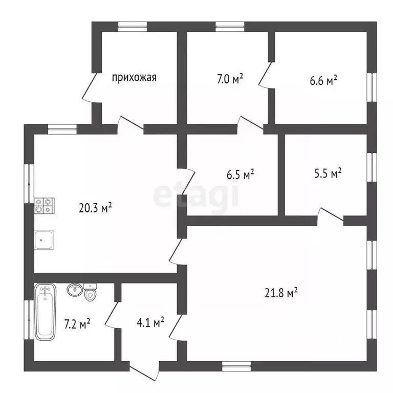 Дом в Воронежская область, Воронеж Подклетное мкр, ул. Большая, 29 (79 ... - Фото 2