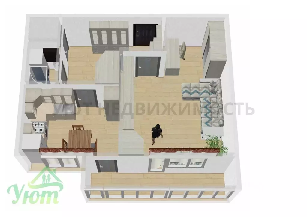 1-к кв. Московская область, Раменский муниципальный округ, с. Михеево ... - Фото 2