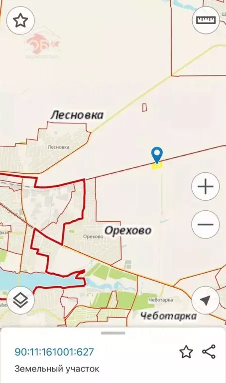 Участок в Крым, Сакский район, с. Орехово  (300.0 сот.) - Фото 1