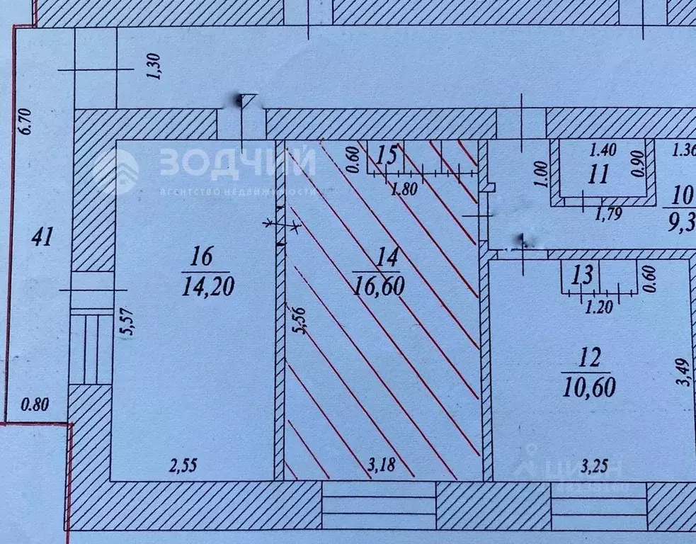 Комната Чувашия, Чебоксары ул. Тимофея Кривова, 8 (17.7 м) - Фото 2